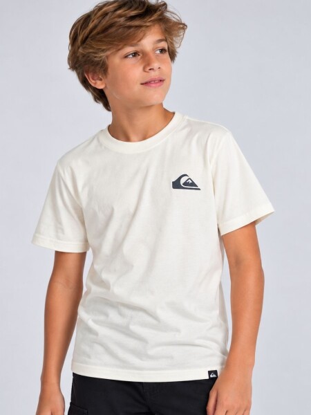 T-SHIRT QUIKSILVER 80601 M.C NIÑO CRUDO