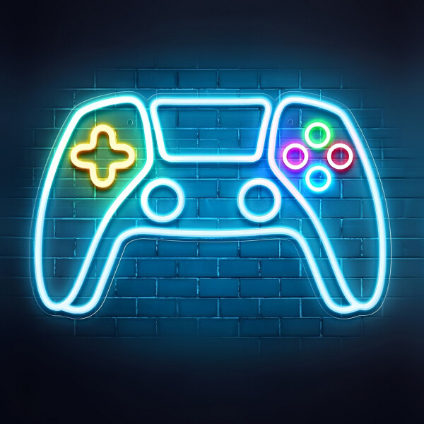 Letrero Neon Cuadro Led Gamepad Usb 5v LETRERO NEON "GAMEPAD" HY-7849