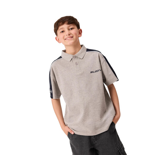 Remera Rusty de niño Polo Punta - Gris Remera Rusty de niño Polo Punta - Gris