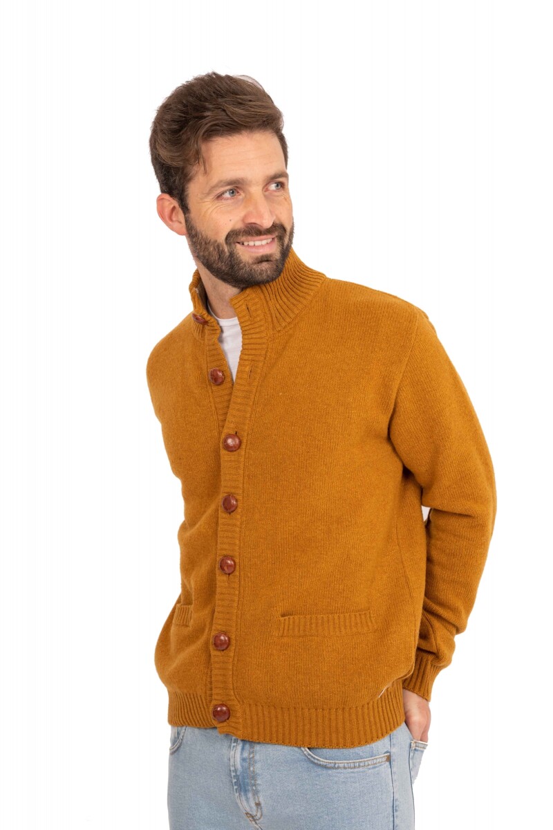 CARDIGAN C BOTONES - MOSTAZA 