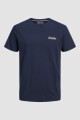 Camiseta Melange Con Logo Navy Blazer