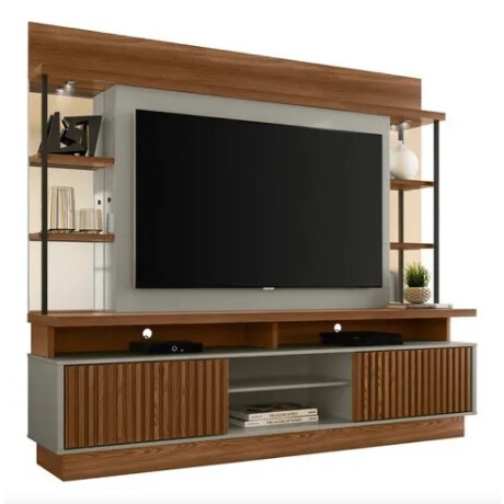 Rack Para TV Hasta 60 Pulgadas Salvador Con LED y Puertas Corredizas Rack Para TV Hasta 60 Pulgadas Salvador Con LED y Puertas Corredizas