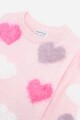 Sweater corazones ROSA