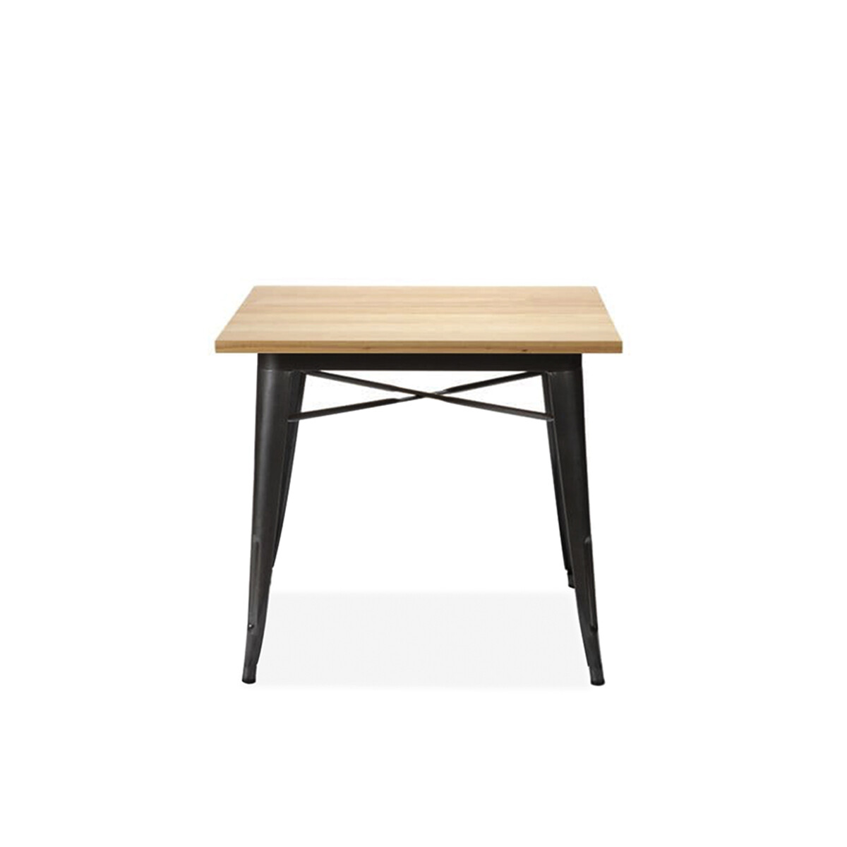 Mesa Tolix 80x80 cm - Negro 