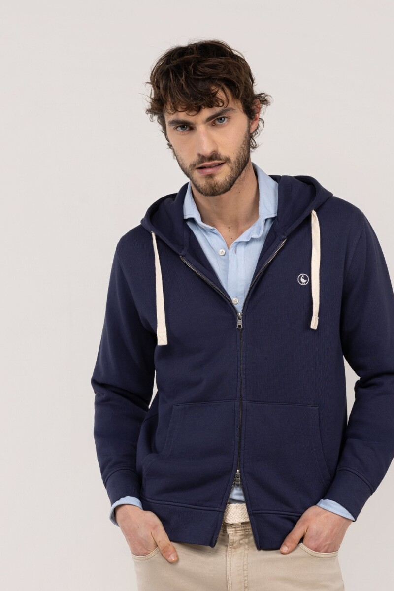 Sudadera Zipper Marino