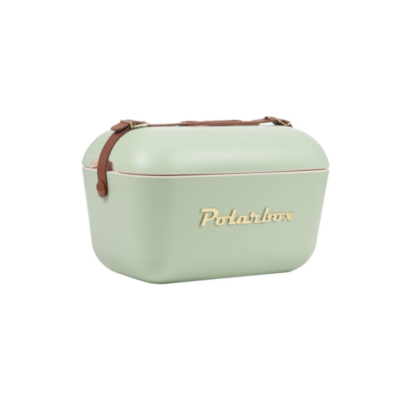Conservadora Hielera Polarbox Vintage 12 Litros Con Asada Gold Oliva
