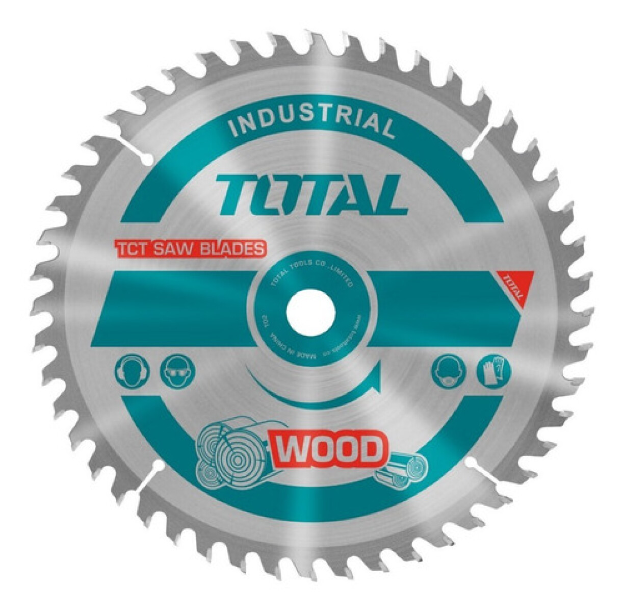 Disco de Corte Madera 10" 255mm 40 Dientes Industrial Total 