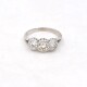Anillo Platino Con 3 Brillantes, Nuevo, Estilo Antiguo Anillo Platino Con 3 Brillantes, Nuevo, Estilo Antiguo