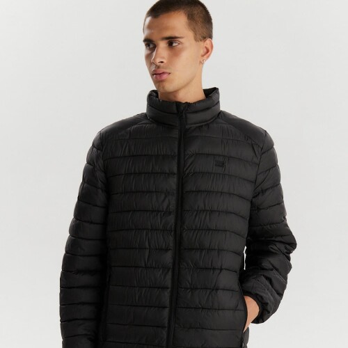 Campera Hombre C/Capucha Nylon Abrigo Levi's Negro