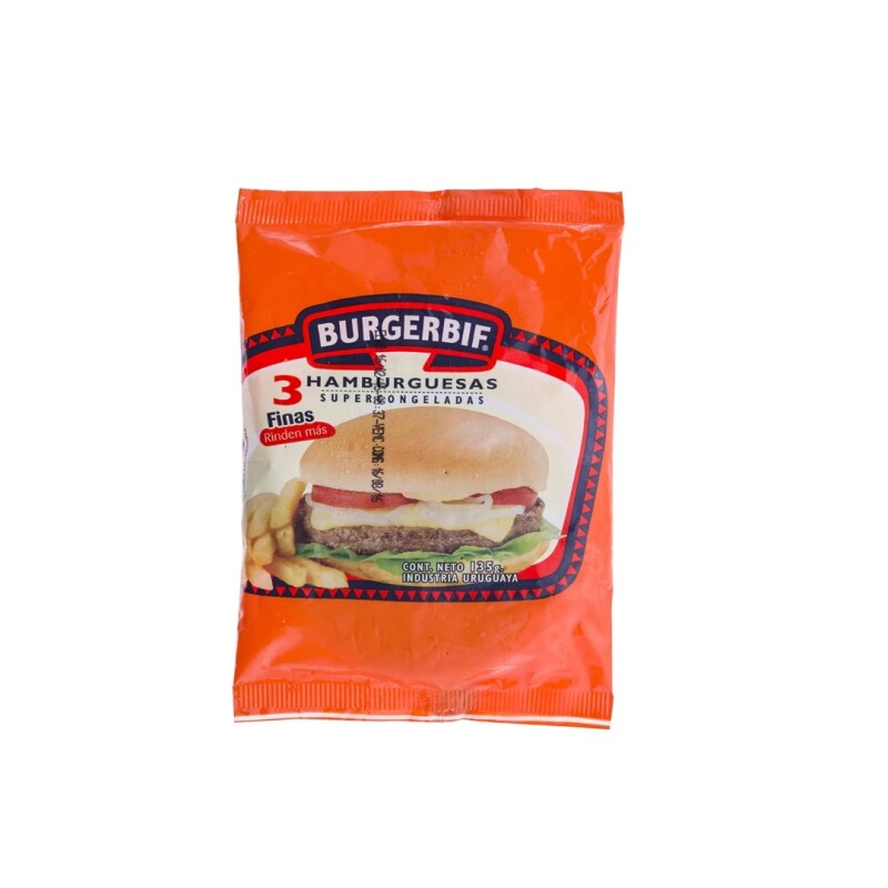 Hamburguesa Burgerbif - 3 uds. - 135 gr Hamburguesa Burgerbif - 3 uds. - 135 gr