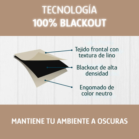 Set X2 Cortinas Blackout 140x230cm Bloquea Luz Ambientes Beige