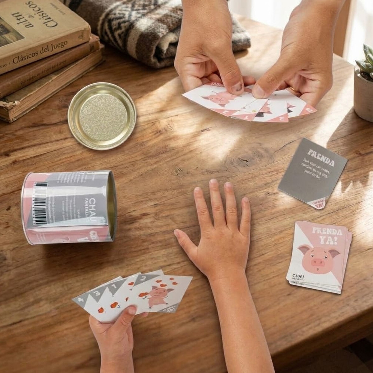 Juego de Cartas Chancho Va ChauPantallas 