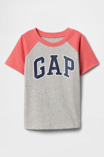 Remera Logo Gap Toddler Niño Light Heather Grey B08