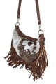 Morral con flecos Marron