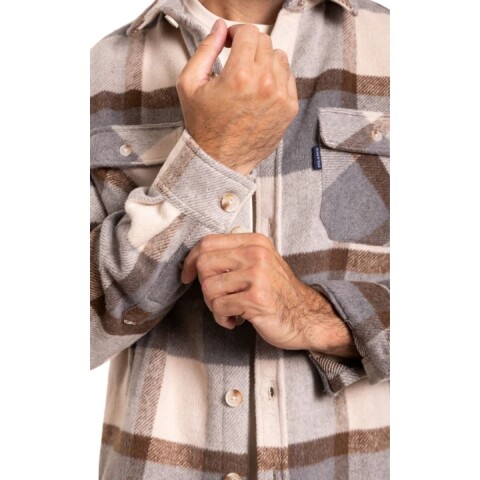 CAMISA COBAN S-XXXL MARRON
