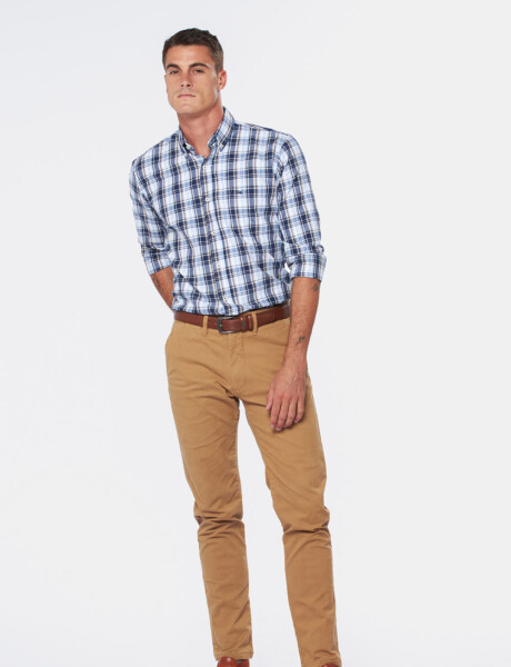 PANTALÓN SKINNY CON SPANDEX Mostaza