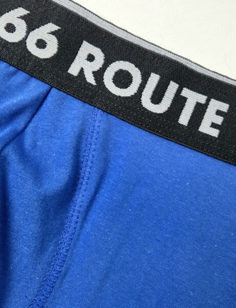 Boxer de algodon con lycra liso Fresh Azul Francia