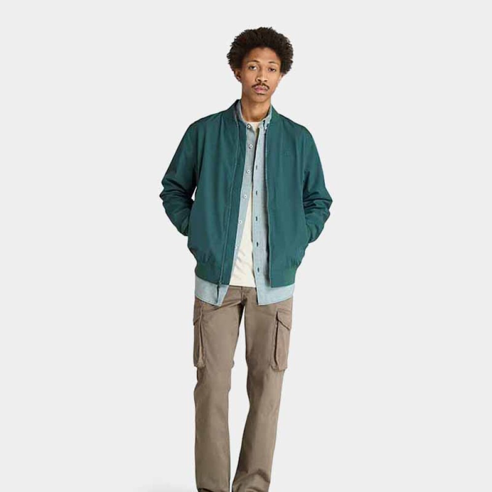 Casaca WaterResistant Mid-Season Bomber Hombre Green Gables