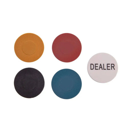 Set Juegos c/ Póker 100 Fichas Cartas Dados + 6 Vasos Willy Rojo