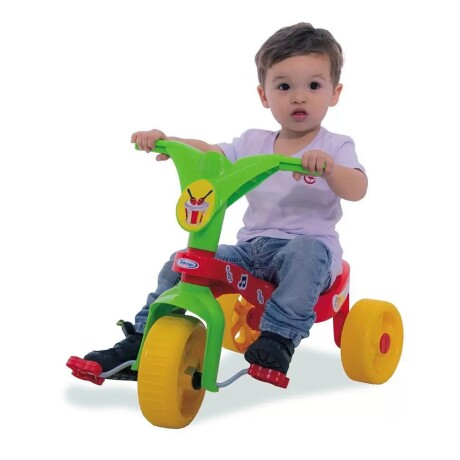 Triciclo de plástico con pedales diseño ergonómico Rojo