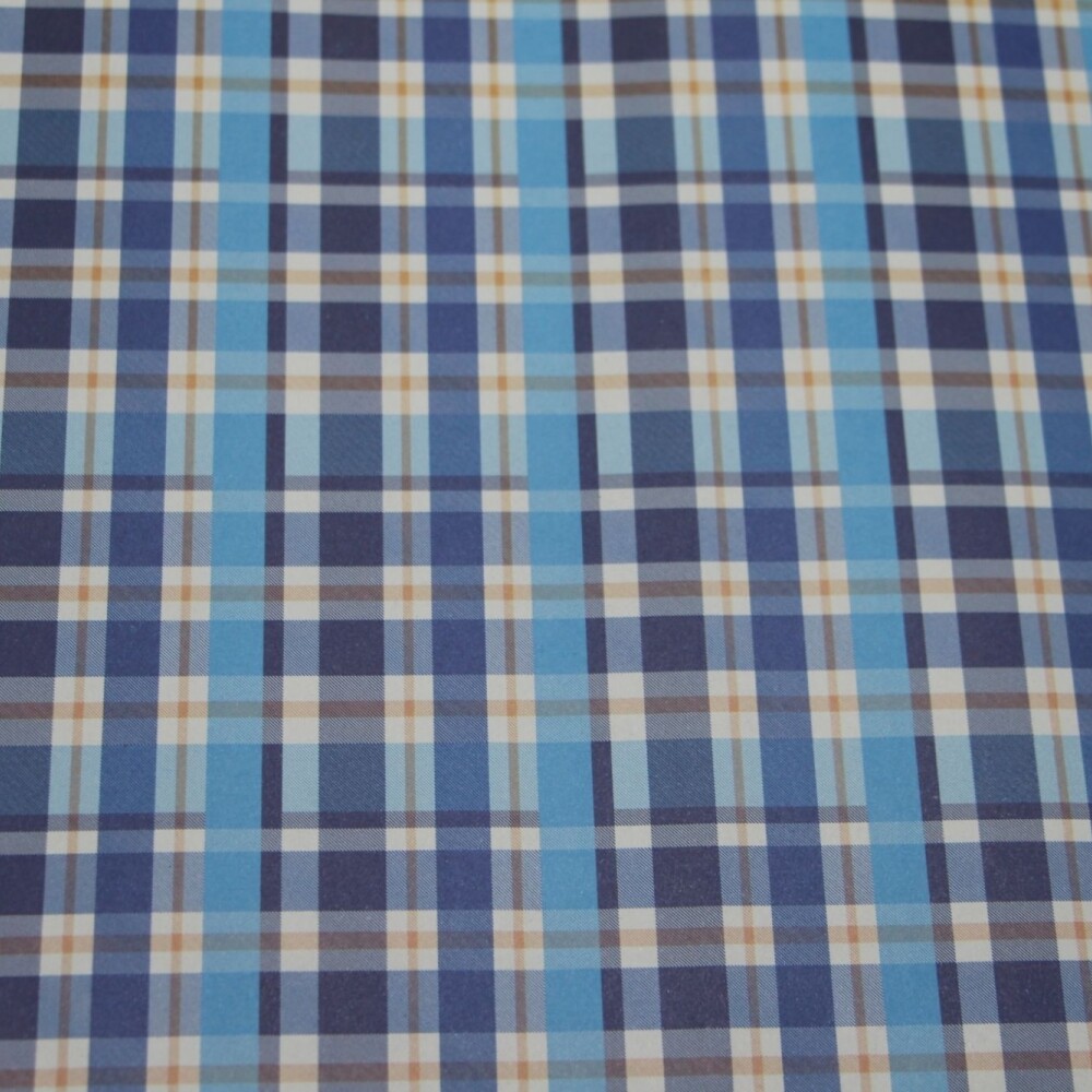 PAPEL DE REGALO 75 X 50 ESCOCES AZUL