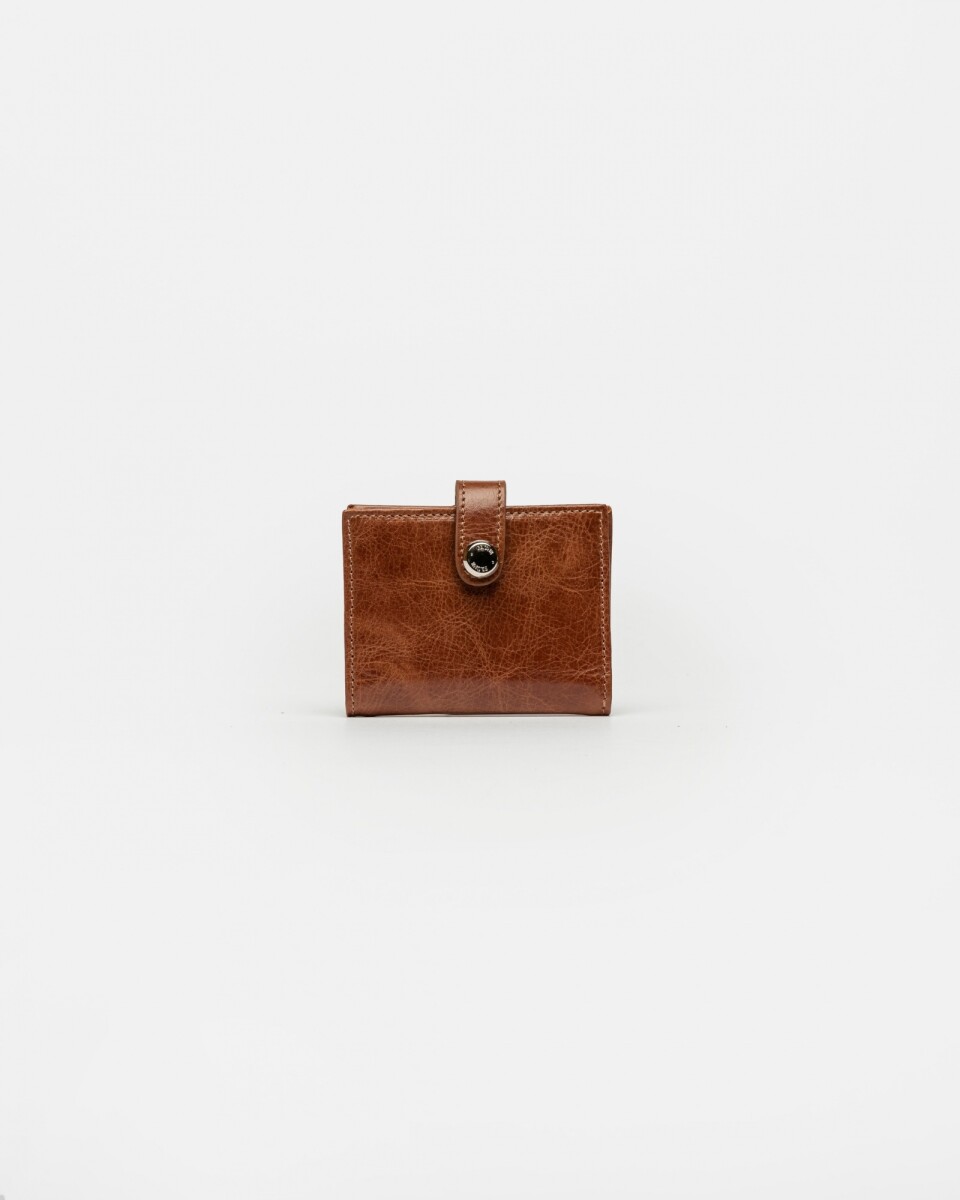 Billetera Sand En Cuero Liso - Cuoio 