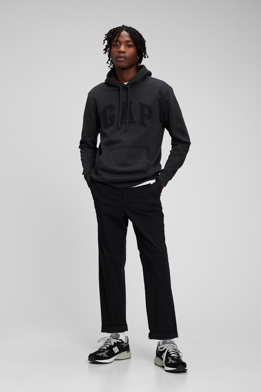 Buzo Canguro Logo Gap Con Felpa Hombre Moonless Night