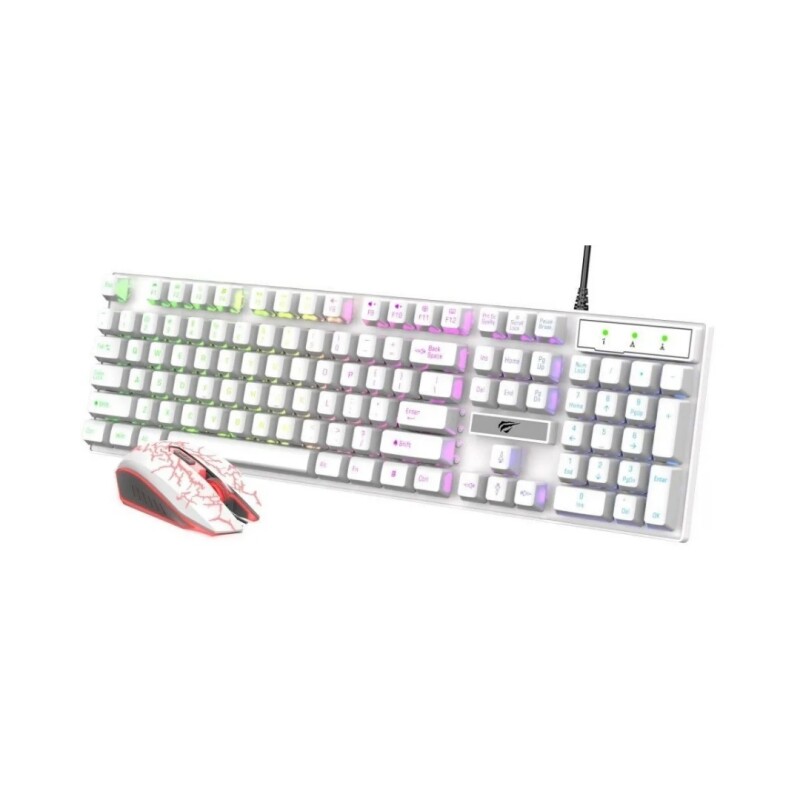 Combo Gamer Havit Teclado y Mouse HV-KB101CM White Español Combo Gamer Havit Teclado y Mouse HV-KB101CM White Español