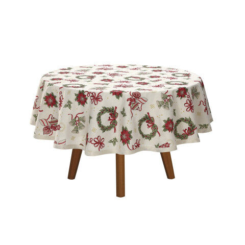 Mantel Redondo Dohler Celebra Navidad 160 cm D121
