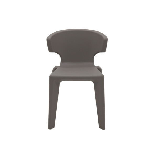 Silla apilable símil cemento "MARYLIN" -TRAMONTINA TD0562