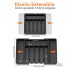 Organizador de Cubiertos Extensible Cajon Utensilios Cubertero IMBACK Negro Organizador de Cubiertos Extensible Cajon Utensilios Cubertero IMBACK Negro