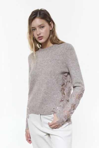 SWEATER LACE Beige