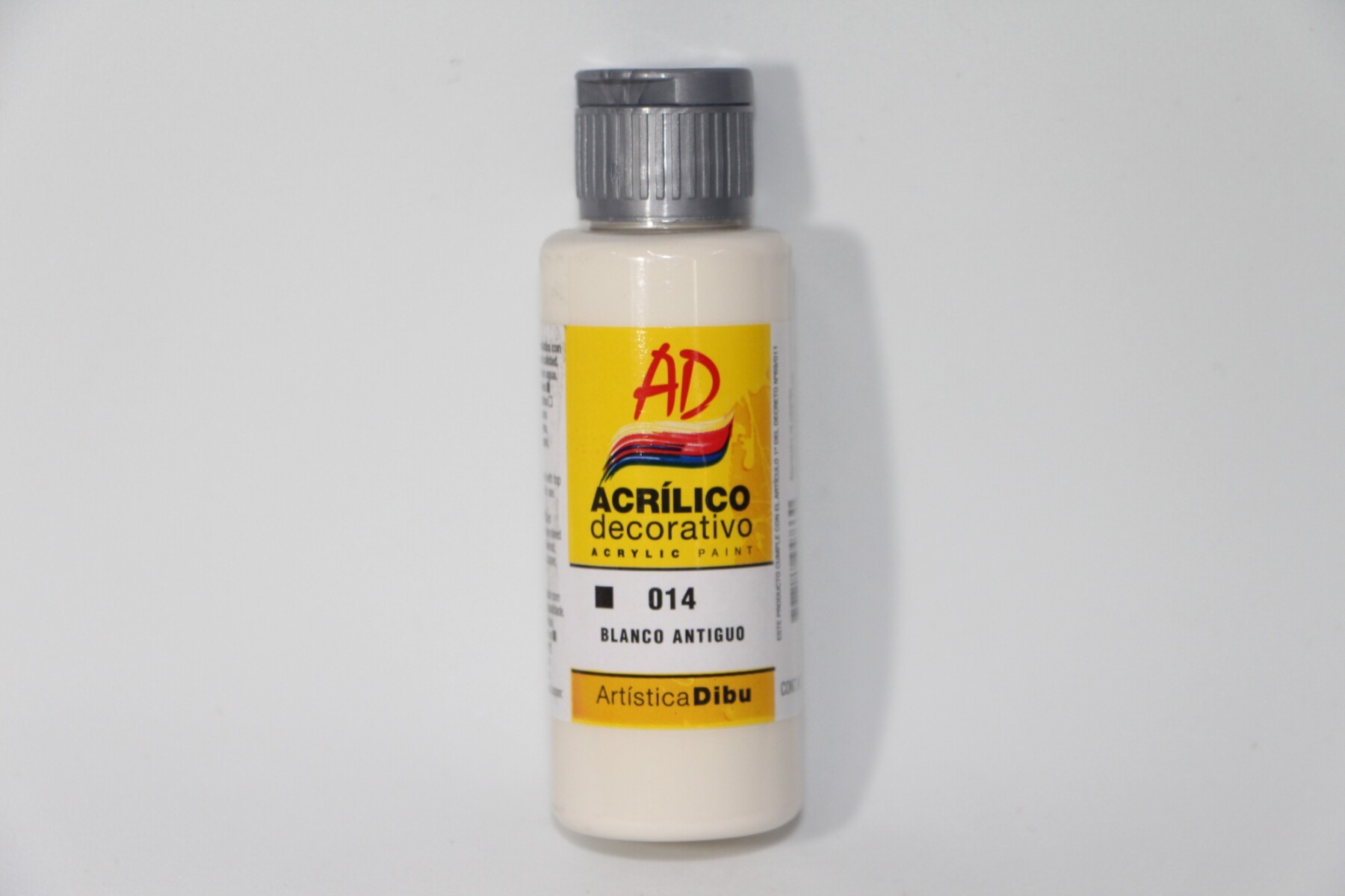 PINTURA ACRILICA ARTISTICA DIBU 60 ML. DIFERENTES COLORES - COLOR BLANCO ANTIGUO 014 