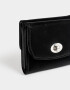 Billetera Clasico Billetera De Cuerina Con Broche - Negro