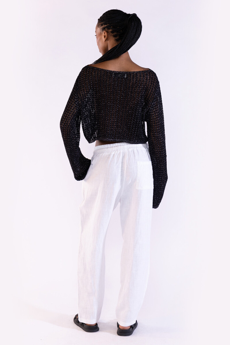 CROP SWEATER Black
