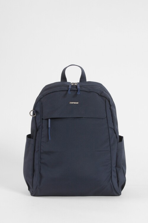 Mochila mediana de tela azul