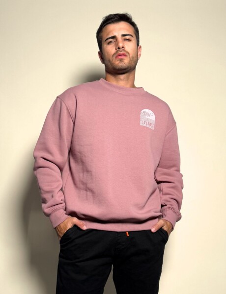 Buzo de algodon con estampas Jano Rosado