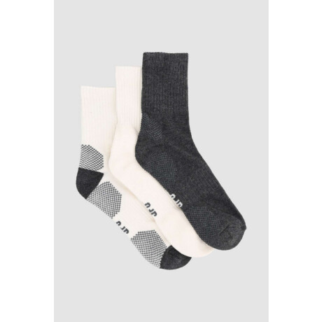 Pack x3 half terry crew dama mor Variante 20