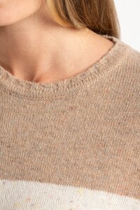 Sweater Lana Rayado Chocolate