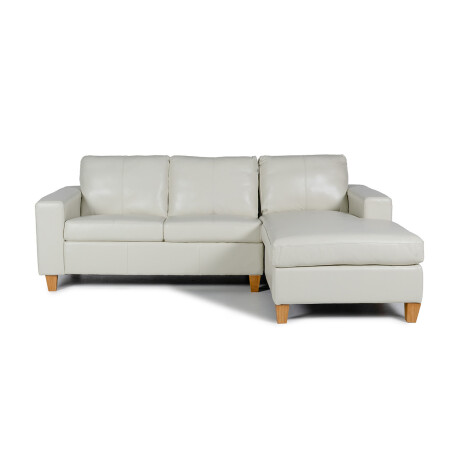 Rinconera Royale - Cuero Básico - Chaise Derecho 509 (Off White)