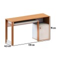 ESCRITORIO VERSA 1 PUERTA - BLANCO/FREIJO ESCRITORIO VERSA 1 PUERTA - BLANCO/FREIJO