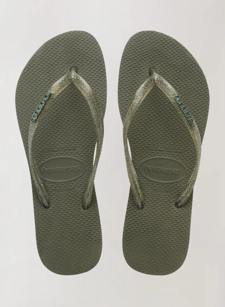 HAVAIANAS SLIM LOGO METALIC CACTUS