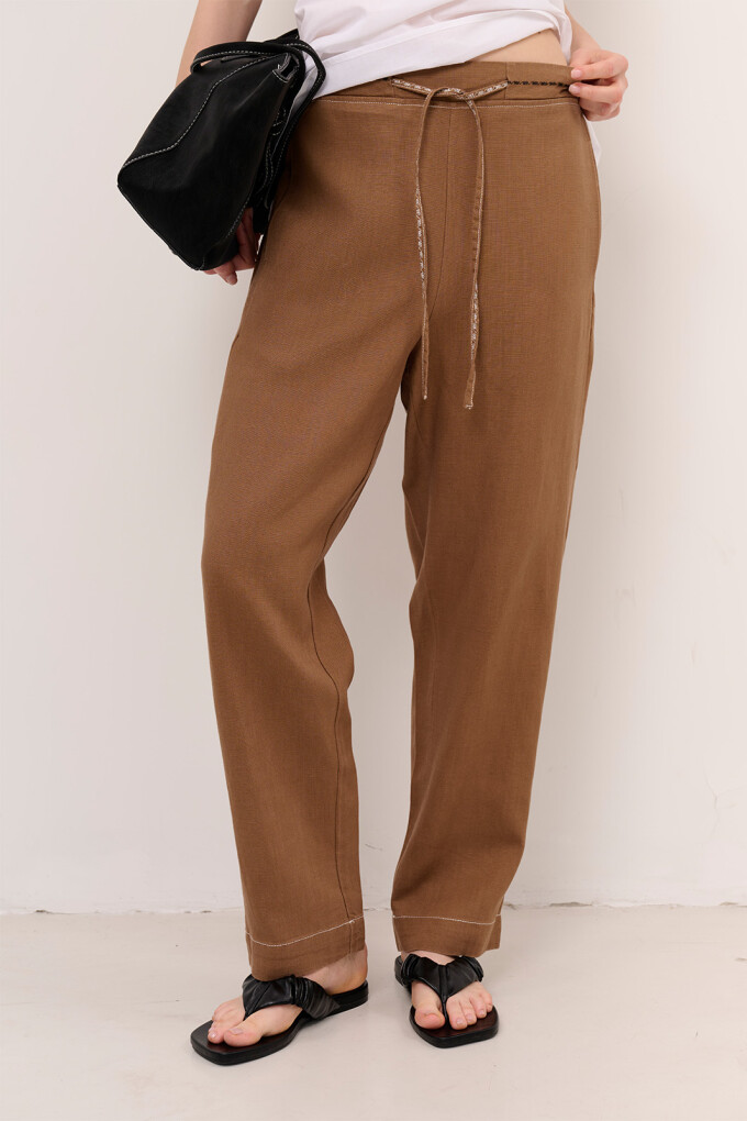 PANTALON LINO NET TOSATADO