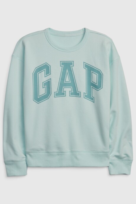 Buzo Sin Felpa Logo Gap Niño Azul