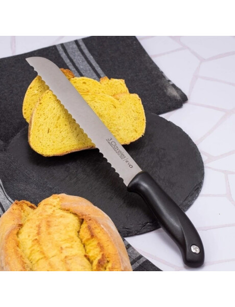 CUCHILLO PAN 20CM CAJA PVC EVO 3 CLAVELES CUCHILLO PAN 20CM CAJA PVC EVO 3 CLAVELES