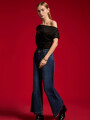 Pantalon Fantina Azul Grisaceo
