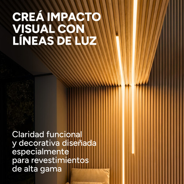 Luz Wpc Luz 2m Neutra 4000K +Transformador + Dimmer Pack X8 Cálida