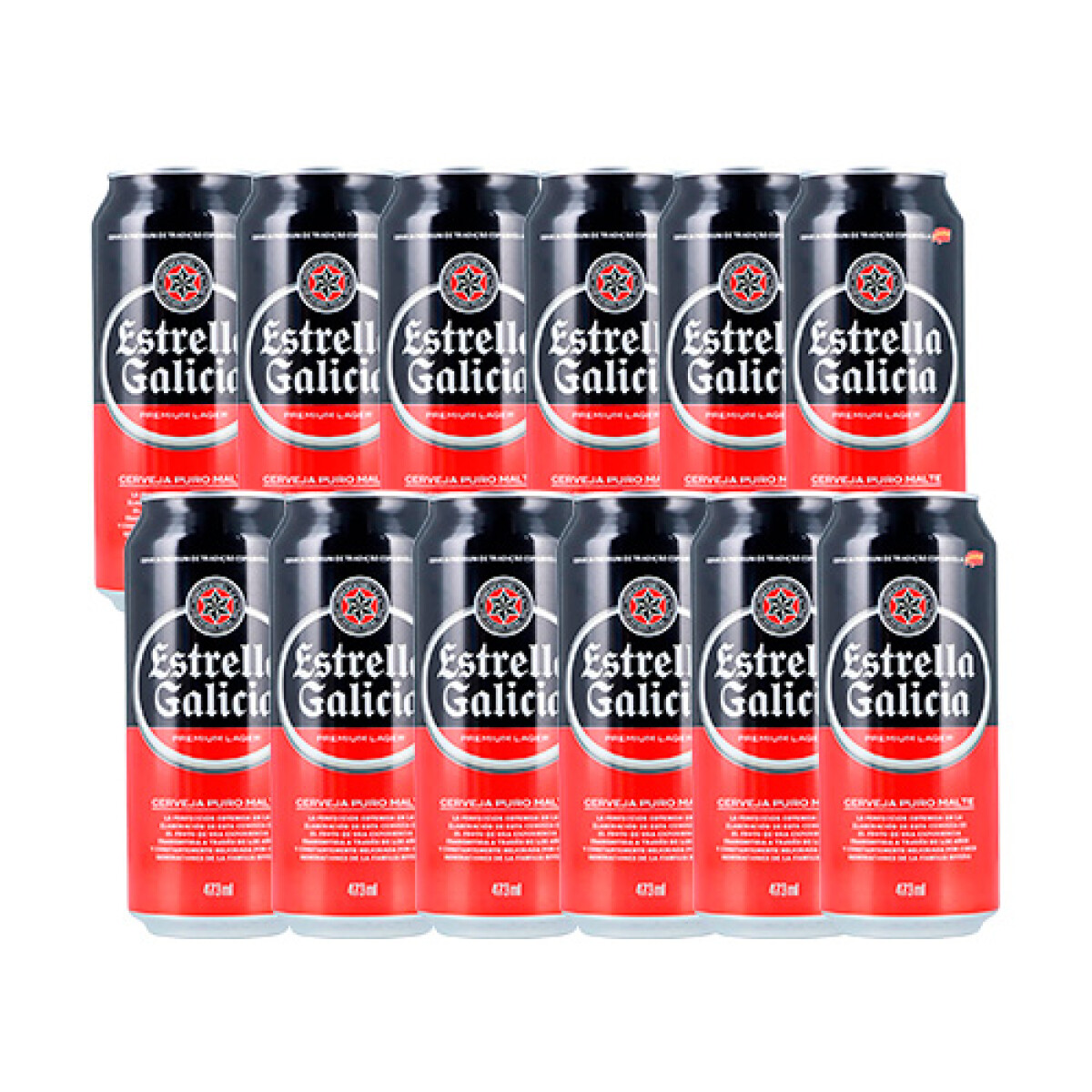 Cerveza Estrella Galicia Lata 473ML X 12 