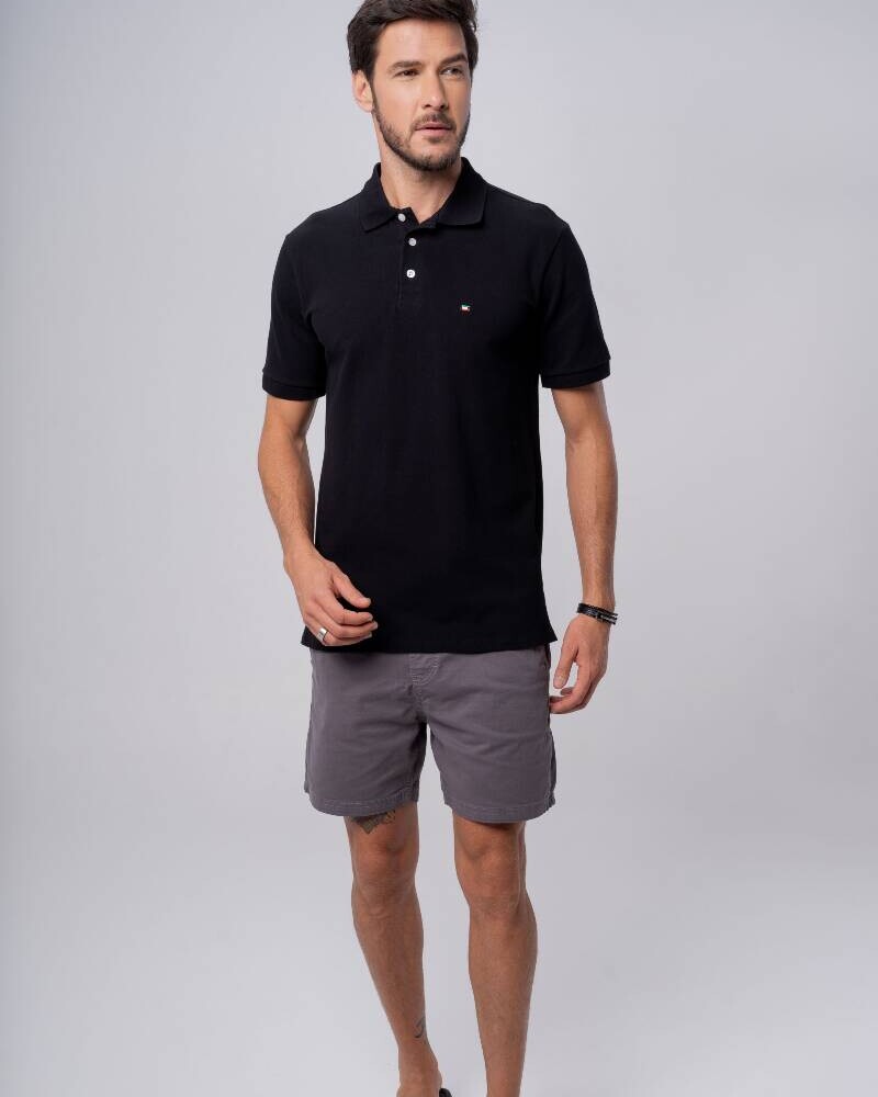 REMERA POLO Negro