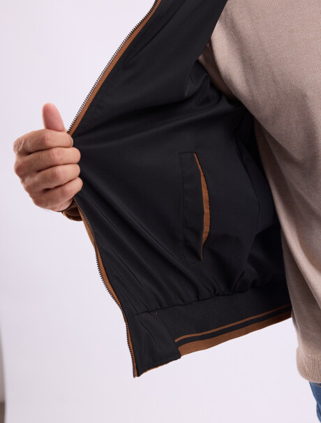 Campera reversible suede camel